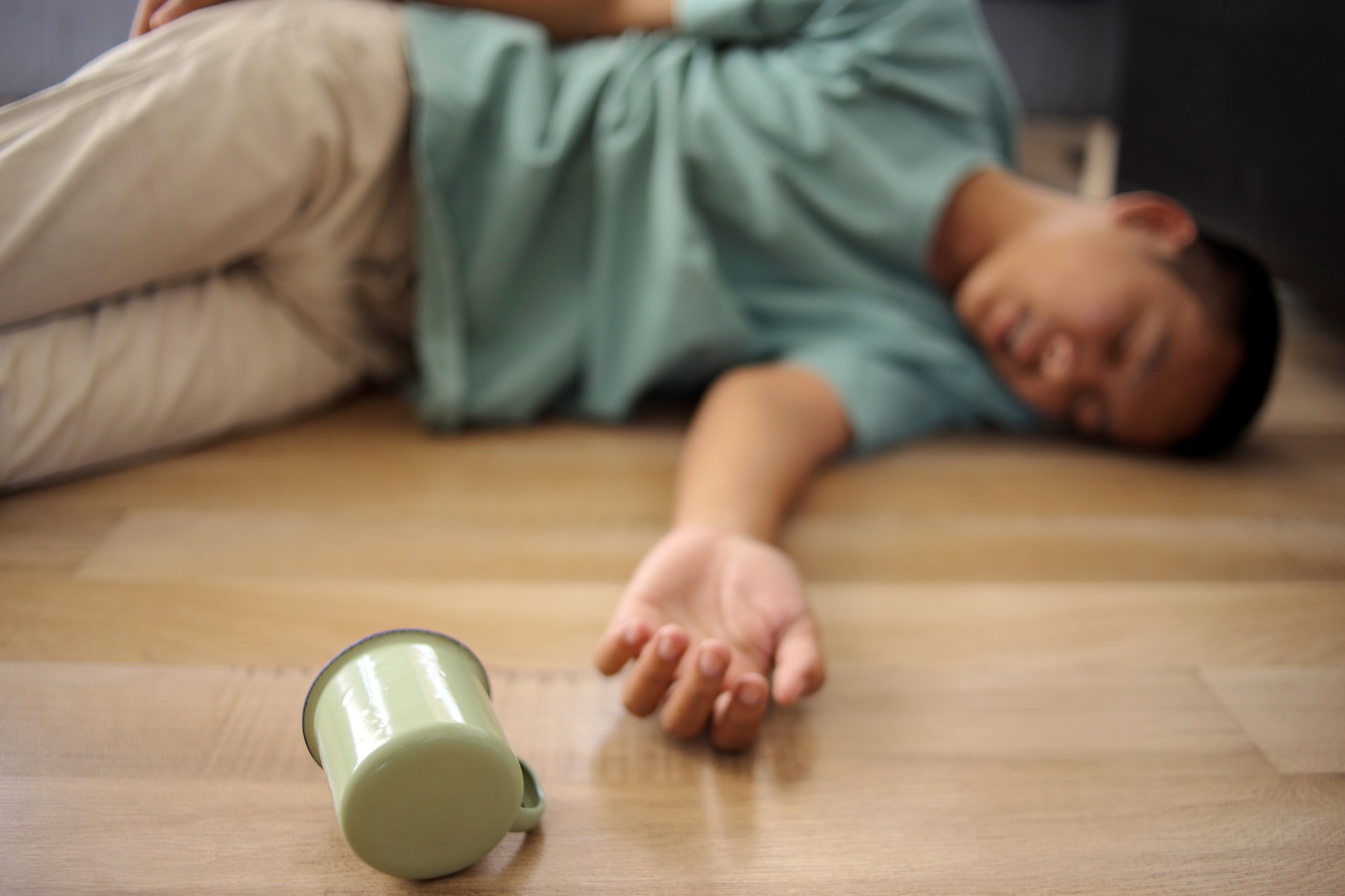 Man Passing Out Accident Fainting