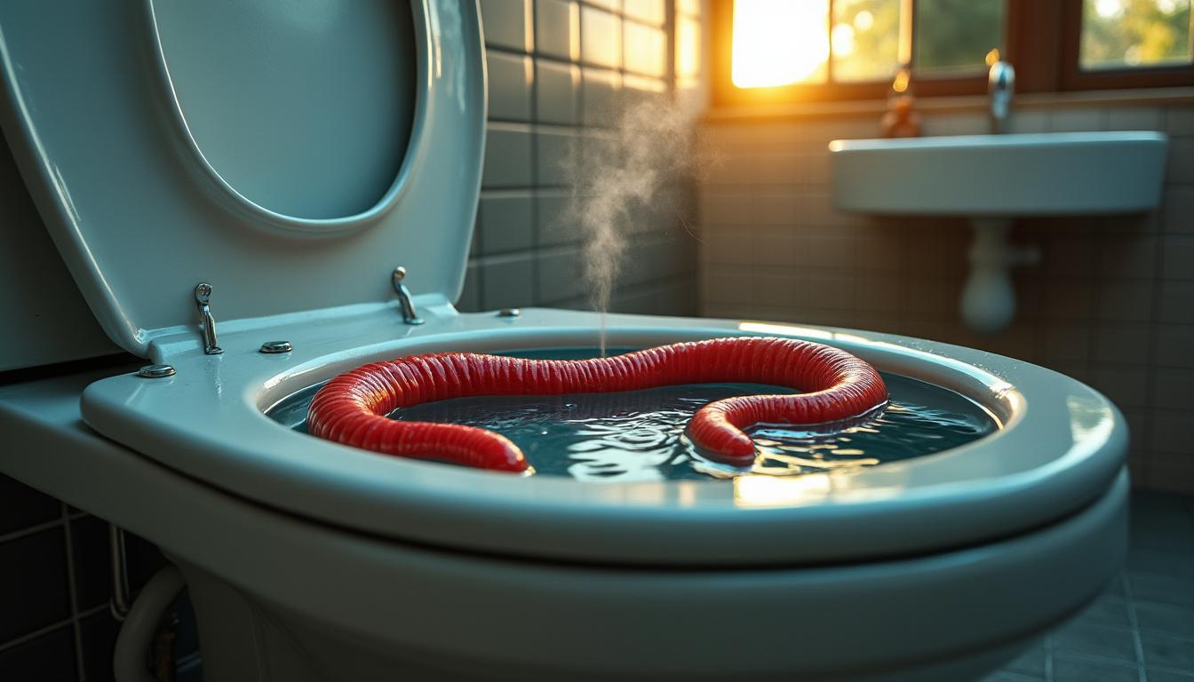 découvrez l'origine, les causes et les solutions face à la présence d'un vers rouge dans les toilettes. un phénomène intriguant expliqué en détail pour mieux comprendre ce qui se cache derrière cette apparition.