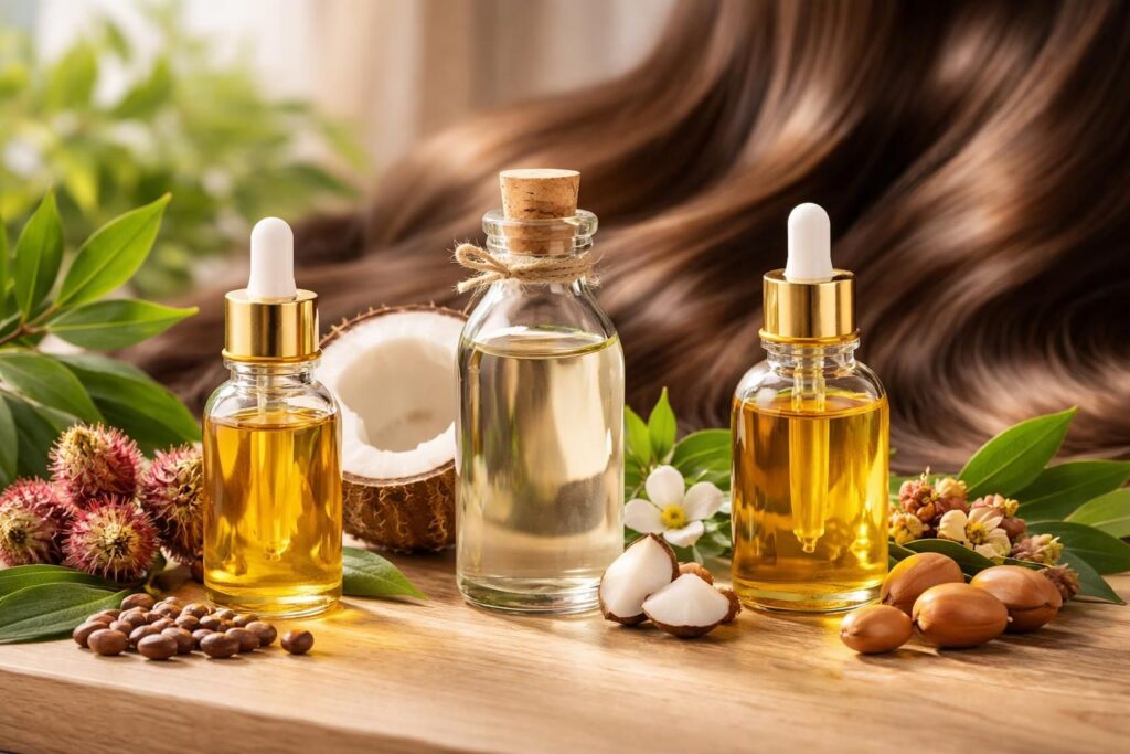 découvrez notre guide complet des huiles essentielles et naturelles pour stimuler la pousse des cheveux, renforcer leur santé et favoriser une chevelure plus dense et éclatante.